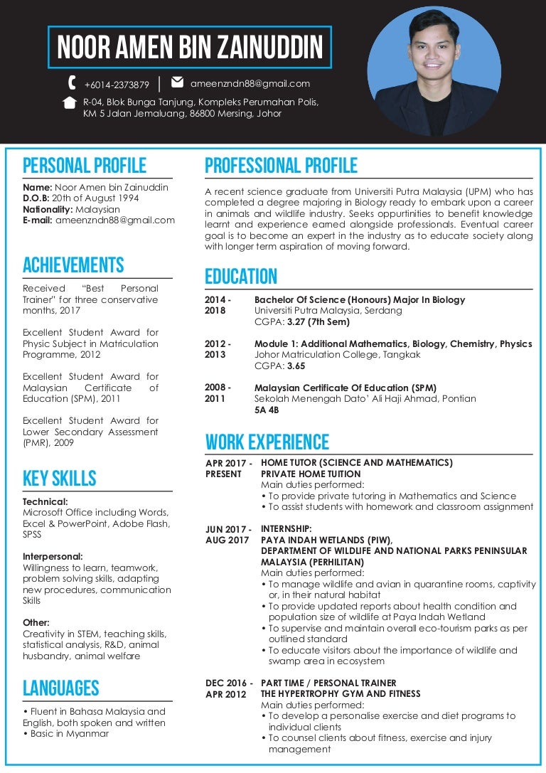 sample resume for fresh graduate malaysia