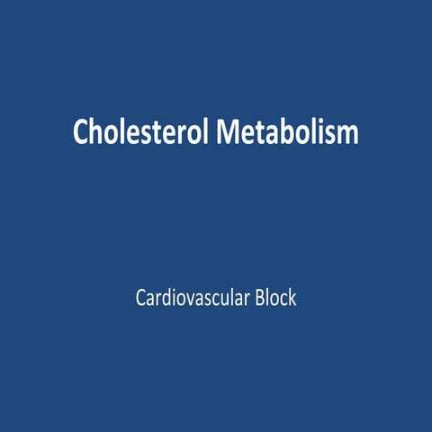 Amer cholesterol metabolism