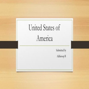 PESTEL Analysis of America