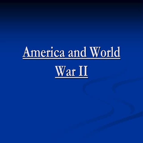 America and World War II