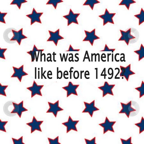 America before 1492