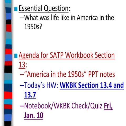 America in the 1950s ppt