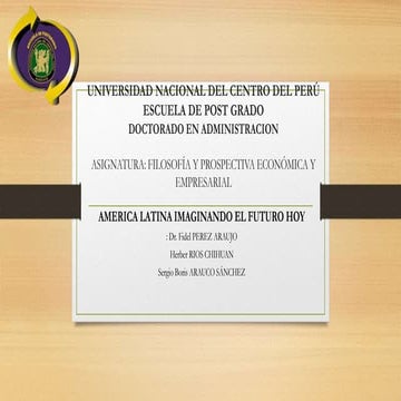 America latina imaginando el futuro hoy