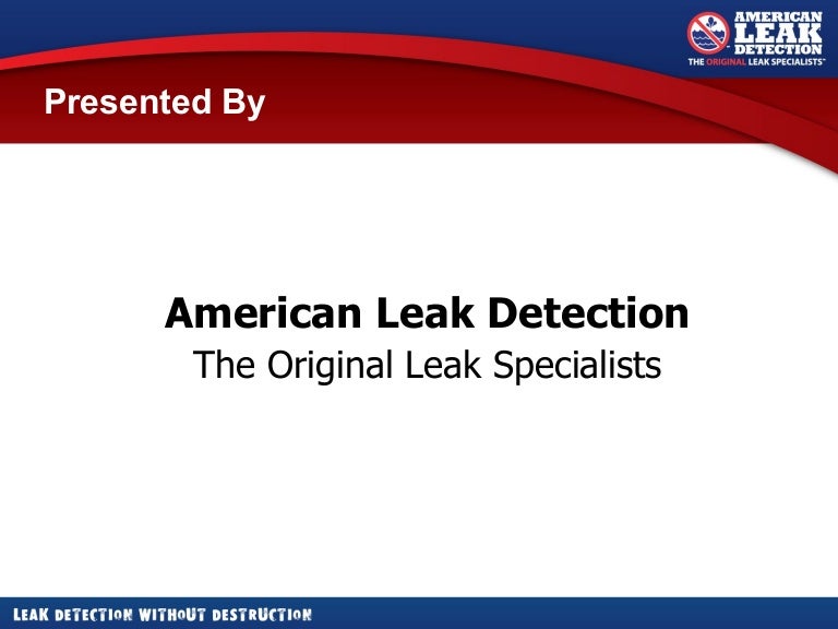 American Leak Detection Description of Services