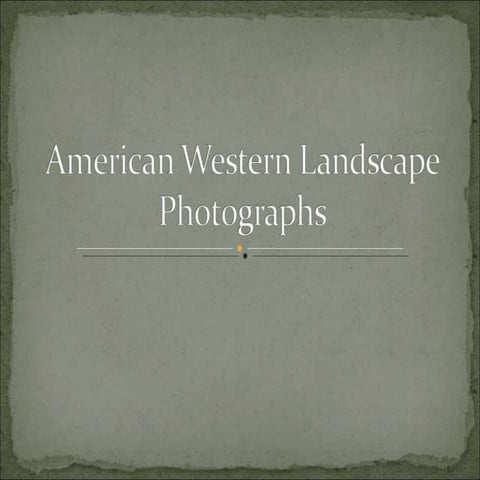 American Western Landscape Photographs