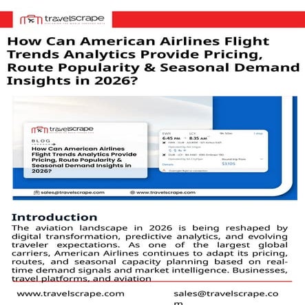 American Airlines Flight Trends Analytics for Demand Insights in 2026.pptx