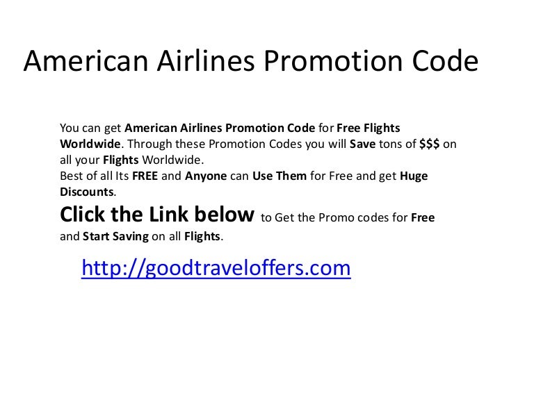 American Airlines Promotion Code