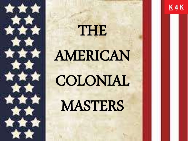 the american colonial masters american flag website background