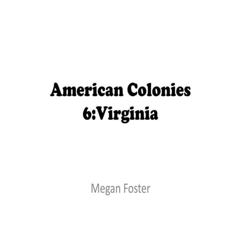 American colonies part 2