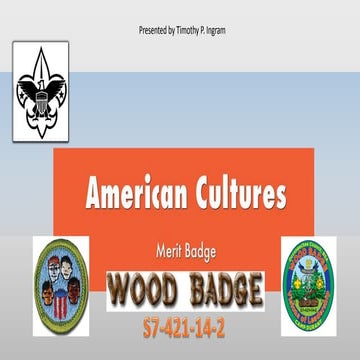 American cultures merit badge bsa