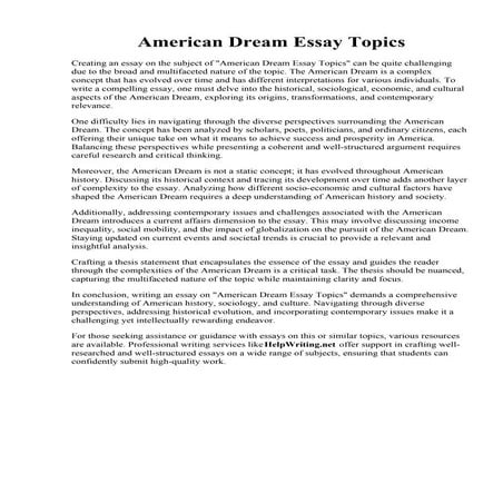 American Dream Essay Topics.pdf