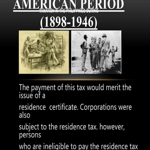 American era (TAXATION)