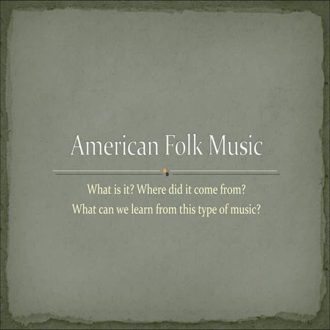 American folk music