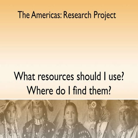 American indian 8th grade research project