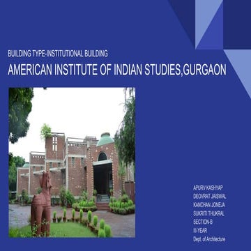 American institute of indian studies. Lighting. | PDF