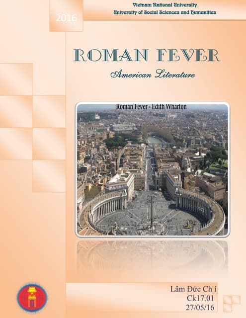 roman fever analysis roman fever