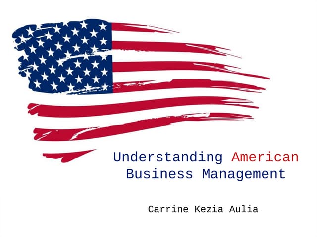 American Management Style
