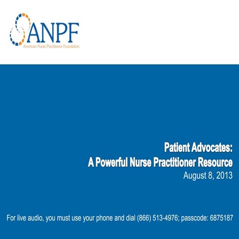 Patient Advocates: A Powerful Nurse Practitioner Resource 2