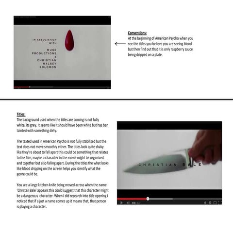 American psycho opening analysis | PPTX
