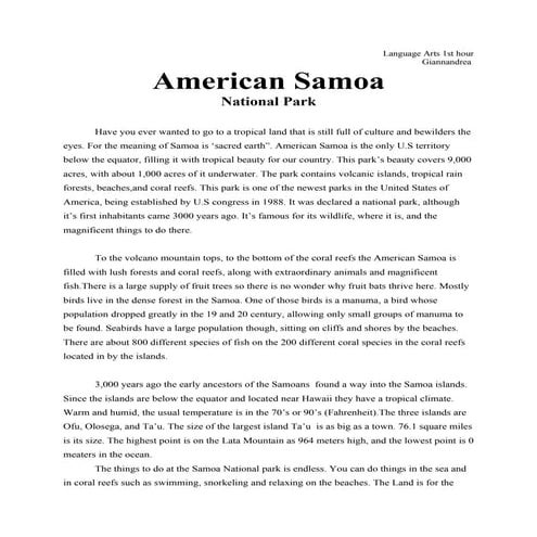 American samoa