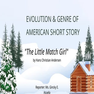 evolution and genre of american short story: The little match girl