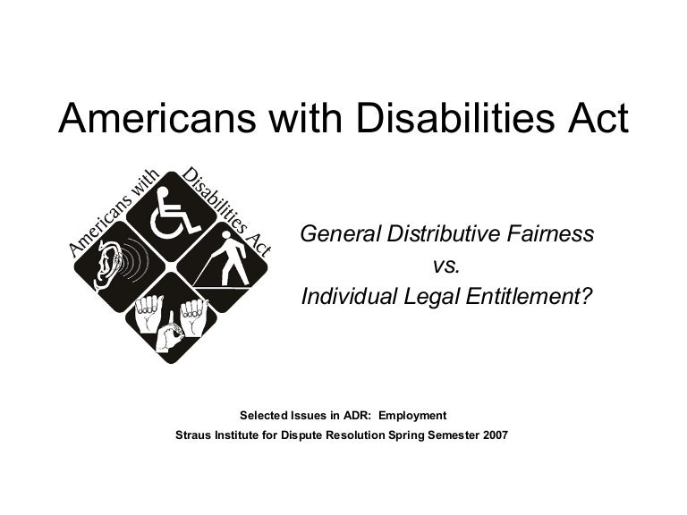 Americans With Disabilities Act