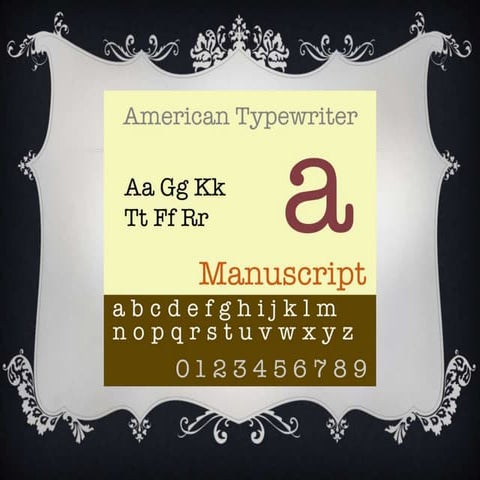 American typewriter