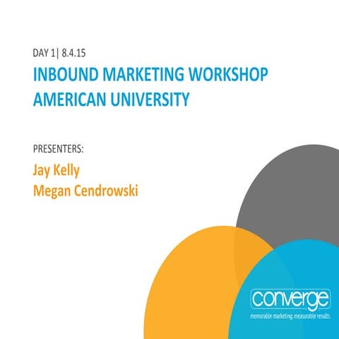 Inbound Marketing Workshop: American University