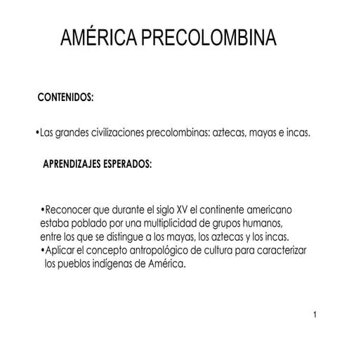 America precolombina