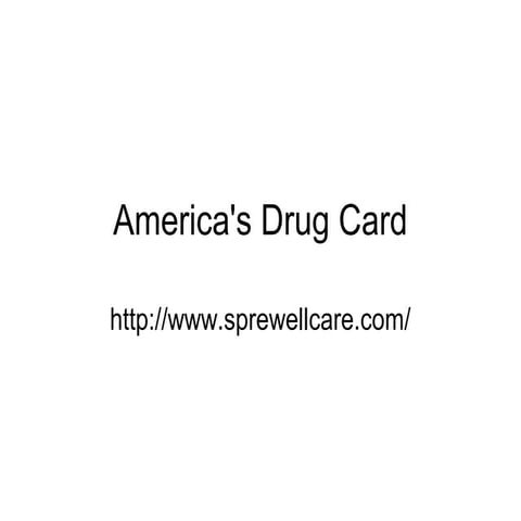 America's drug card