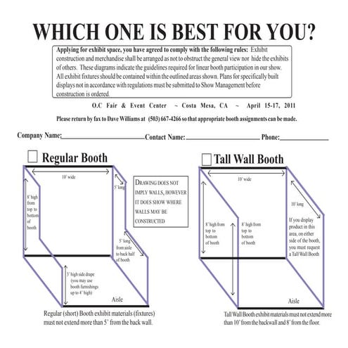 America's family pet expo booth dimensions | PDF