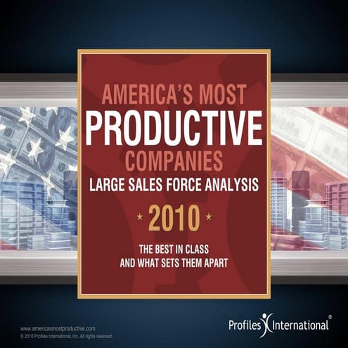 Americas Most Productive Companies 2010 Large Sales Force Analysis