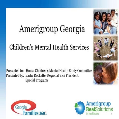 Children's Mental Health Services - Amerigroup Presentation