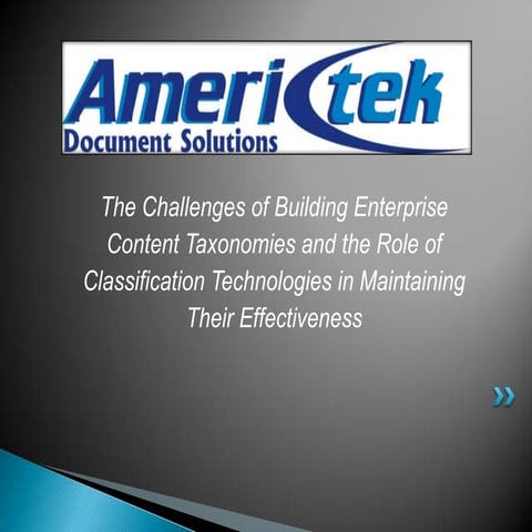 Ameritek ecm presentation