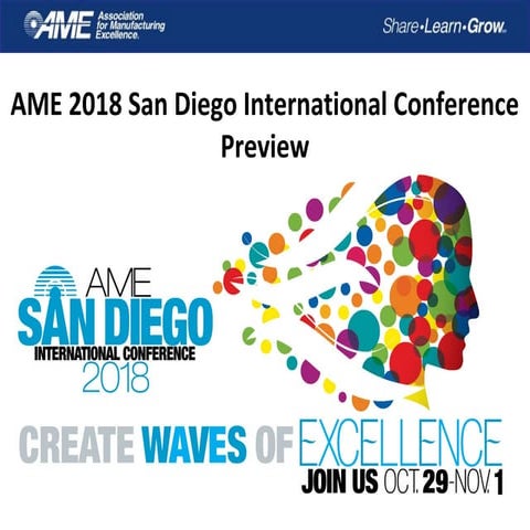 AME San Diego 2018 Conference Preview