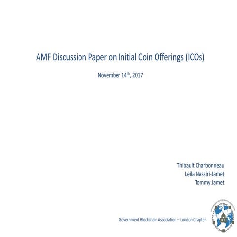 Initial Coin Offerings as Project Finance | PDF