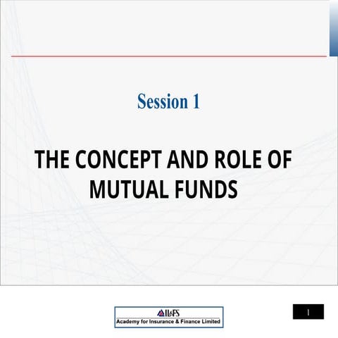 amfi slides version for study about mutual fund basic concept