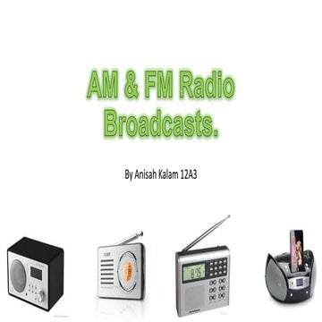 Am & fm radio broadcasts