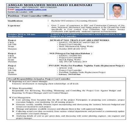 Project cost controller