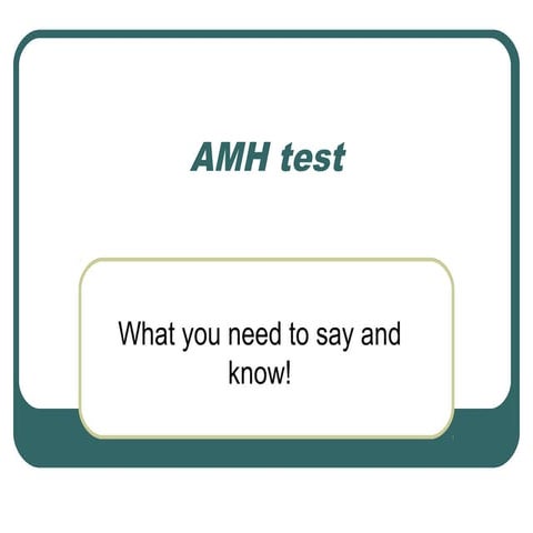 Amh test