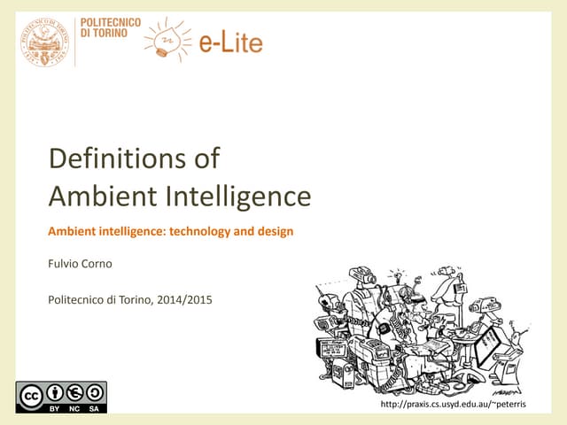 AmI 2015 - Definition of Ambient Intelligence