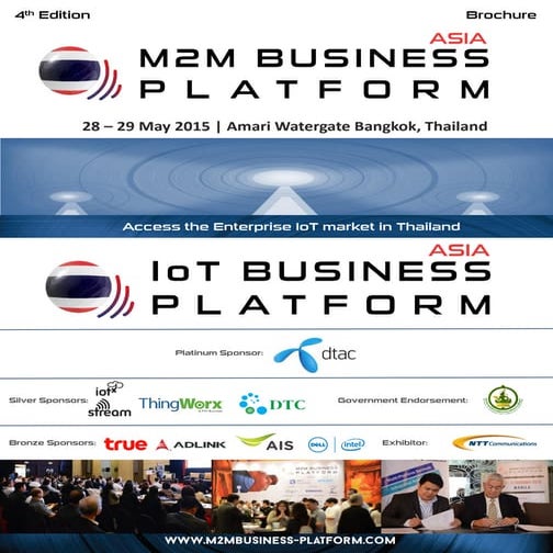 Asia M2M/IOT Business Platform, 28-29 May, Bangkok