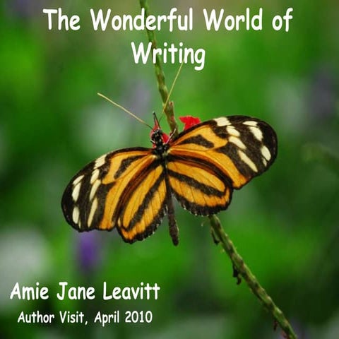 Amie Jane Leavitt Author Visit April 2010