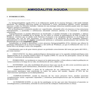 Amigdalitis aguda