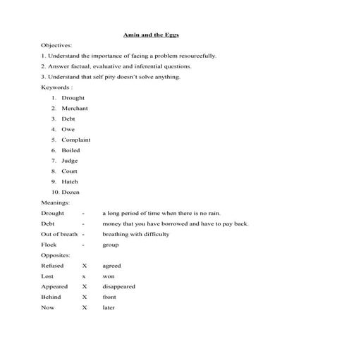 Amin and the eggs notes (1)