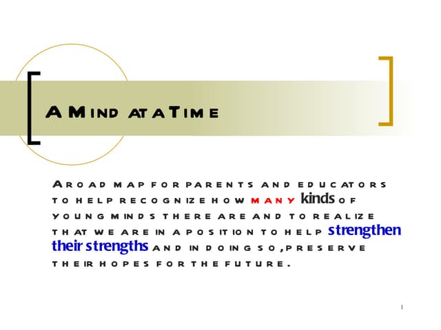 A mind at a time   1