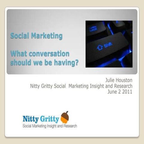 A mindset shift about social marketing