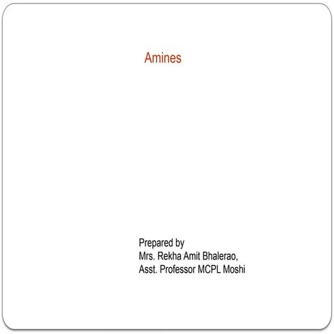 Amines Presentation second year b pharmptx