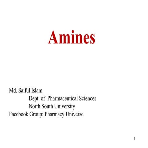 Amines and Reactions