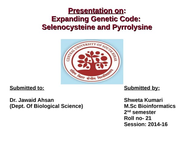 Aminiacid Selenocysteine and Pyrrolysine